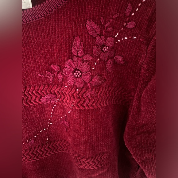 JENNY vintage beaded pullover sweater - Picture 2 of 4